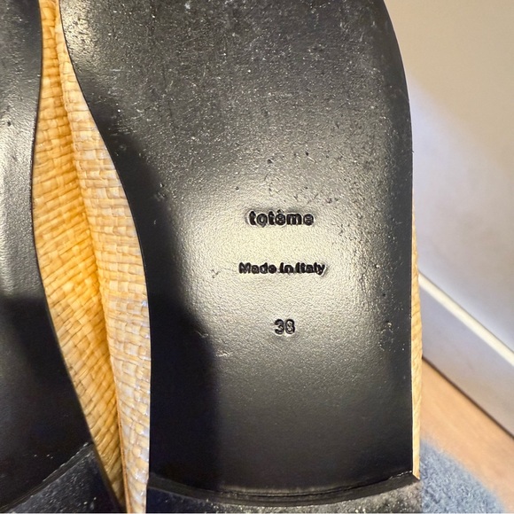 Toteme Elegant Tan Slip-On Loafers - Picture 3 of 4